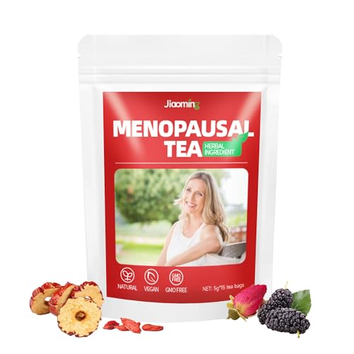 Jiaoming Menopause Herbal Tea for Women Natural Hormone Regulation Hot Flashes and StressNight Sweats & Mood Swings Biodegradable Sachets