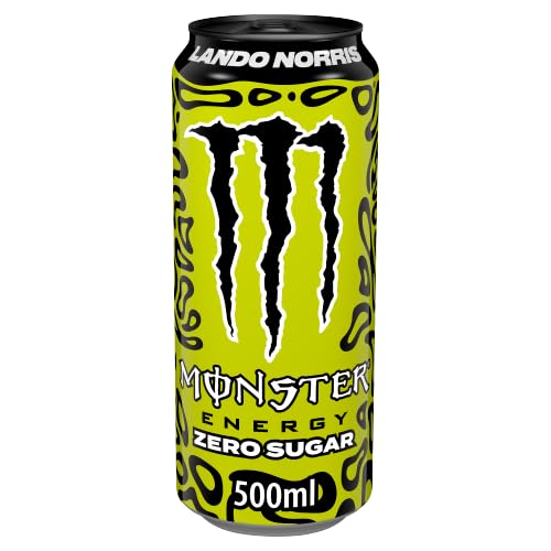 Monster Energy Lando Norris Zero Sugar Energy Drink 12 x 500ml Cans | Zero Sugar | B Vitamins | Taurine | Guarana | Limited Edition