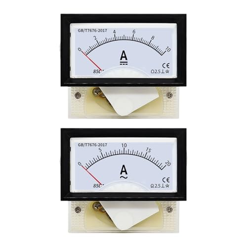 Ampèremètre CC 15A à pointeur analogique pour tableau électrique