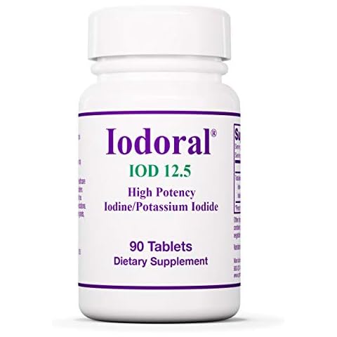 OPTIMOX Iodoral High Potency Iodine Potassium Iodide Thyroid Support Supplement, 90 Count Cover