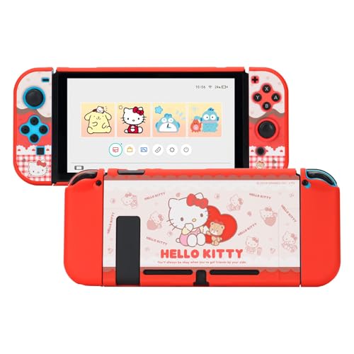 Kuitmor Funda protectora para interruptor, diseño de dibujos animados Kawaii para interruptor regular, resistente a los arañazos y a los golpes