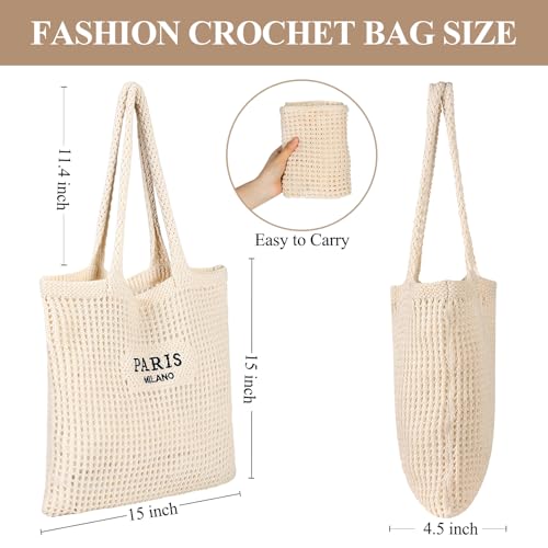 Image of Trifabricy Beach Bags for Women, Woven Straw Tote Bags,Large Beach Bag, Weaving Swim Shopping Travel Bag Waterproof