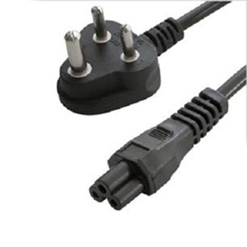 Basics 1M ISI Marked 250V Copper Power Cable Cord for 3 Pin Laptop Adapter Charger (Black)
