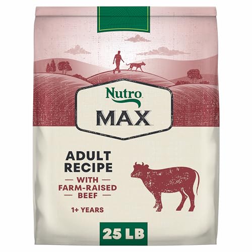 Image of Nutro Max Adult Recipe Dry Dog Food, Farm-Raised Beef, 25 lb