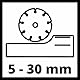 Einhell Mauernutfräse TE-MA 1500 (1.500 Watt, stufenlose Frästiefeneinstellung, flexible Schnittbreiteneinstellung, Softstart, inkl. Tasche + 2 Diamant-Trennscheiben)