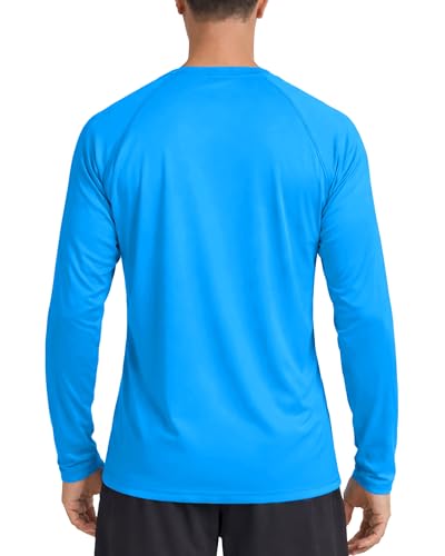 Image of Boladeci Men's UPF 50+ Sun Protection UV SPF Shirts Long Sleeve Lightweight Quick Dry Swim T-Shirts Rash Guard