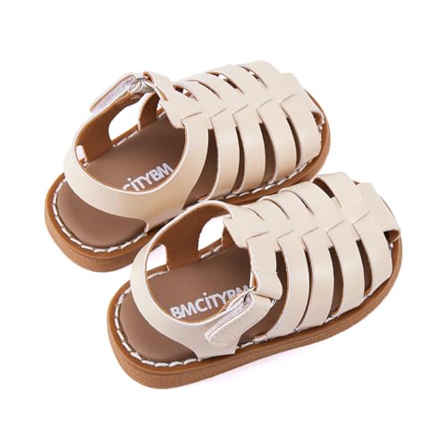 Image of BMCiTYBM Baby Boy Girl Closed Toe Sandals Infant Summer First Walking Shoes Non-Slip Fisherman Sandals 6 9 12 18 24 Months