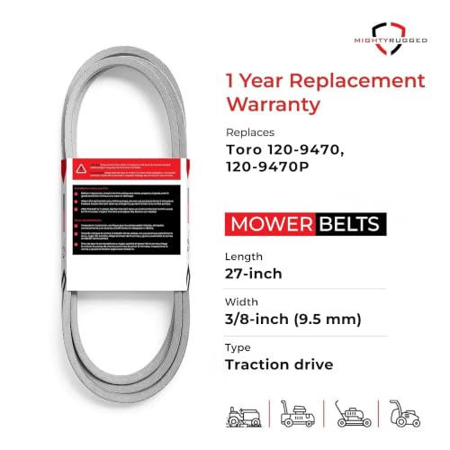 Image of MightyRugged 120-9470 Traction Belt for Toro TimeMaster 30 in Walk Behind