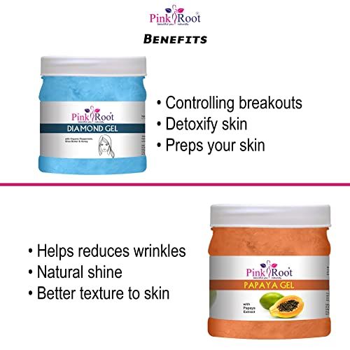 Image of Pink Root Diamond Gel 500gm with Papaya Gel 500gm