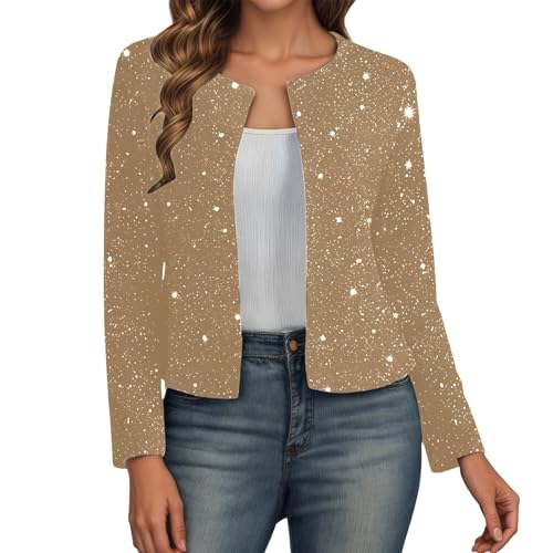 Veste de loisirs métallique à manches longues et coupe ample fluide XXL