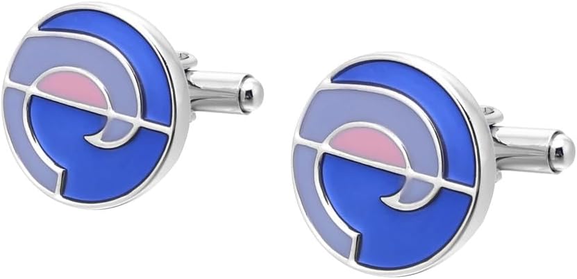 Enamel French Cufflinks Business Men's Shirt Cuff Buttons Round Enamel Cufflinks