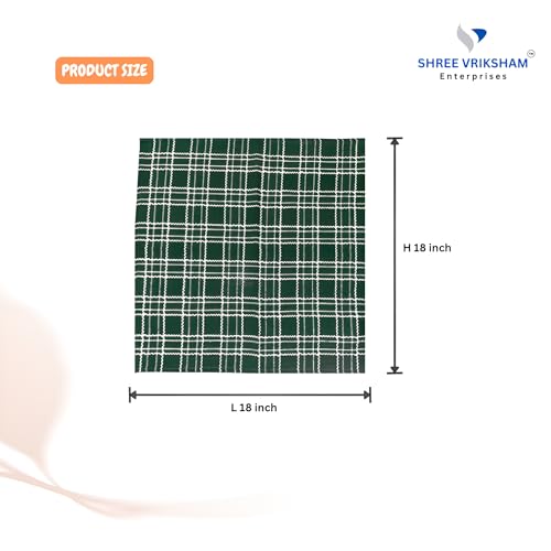 Image of Vriksham Premium Set of 6-Piece Pure Cotton Dish Towels - Highly Absorbent, Quick-Dry & Multipurpose Kitchen Cleaning Cloths,18 x 18 inch (6, Multi 18x18)