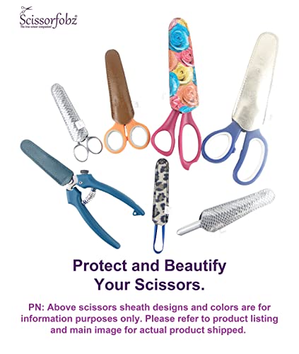 SCISSORFOBZ Tesouras de designer bainhas capas protetoras - para tesouras grandes - Cor rosa escuro