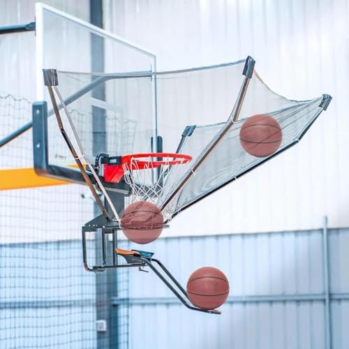 Rebotador de baloncesto para entrenar tiros en el patio o pabellón con red de aluminio
