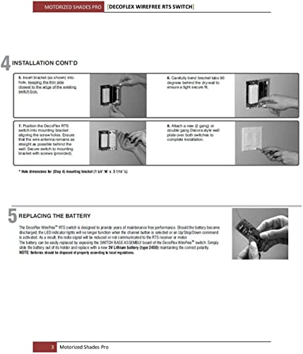 Somfy Decoflex Wirefree Rts Wall Switch, 4 Channel, White (1811074) #TOP5