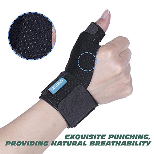 2U2O Compression Reversible Thumb & Wrist Stabilizer Splint(Improved Version) For Blackberry Thumb, Finger, Pain Relief, Arthritis, Tendonitis, Sprained, Carpal Tunnel, Stable, S-M #TOP4