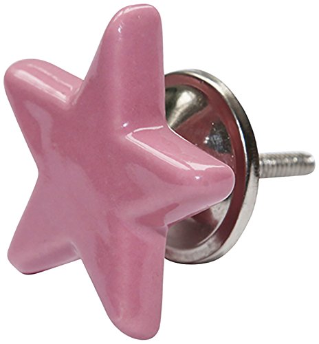 Preisvergleich Produktbild Bombay Duck jlk020px Ceramic Star Form Knauf Pink (6 Einheiten)