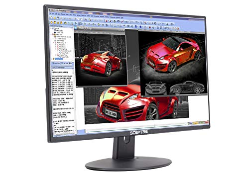 Sceptre 22" 75Hz 1080P Led Monitor Hdmi X2 Vga 99% Srgb Wall Mount Ready Build-In Speakers, Machine Black 2021 (E22 Series) #TOP1