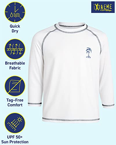 iXtreme Boys Swim Shirt - Rashguard UPF 50+ Quick Dry Swimwear Boys Rash Guard Long Sleeve for Toddler & Big Boy (Size 2T-20)2