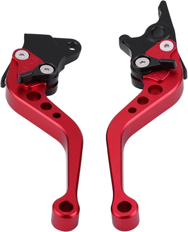 Image of 1 Pair Double Disc Brake Lever Universal CNC Aluminum Alloy Motorcycle Modification Double Disc Brake Lever for Motorcycles, Scooters Comfortable With Gix-xer