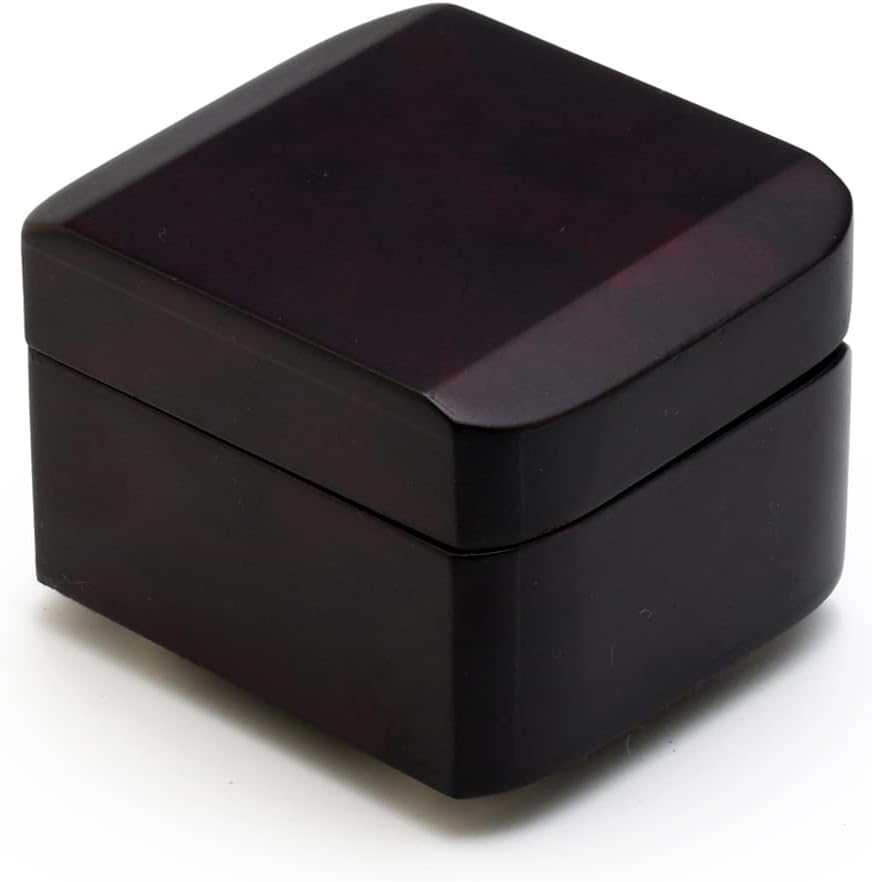 Hi Gloss Modern Petite 18 Note Music Box with Cut Edges - Many Songs to Choose - Rock Around The Clock