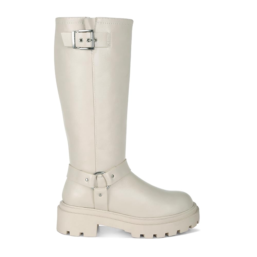 Taimen Harnes Detail Long Boots