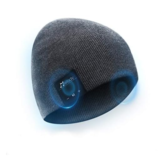 Bluetooth Beanie Hat, BCELIFE Wireless 4.0 Hands-Free Knit Music Cap with HD Stereo Speaker Headphone Mic Rechargeable USB for Winter Fitness Outdoor Sports &Christmas Gifts(Gray)