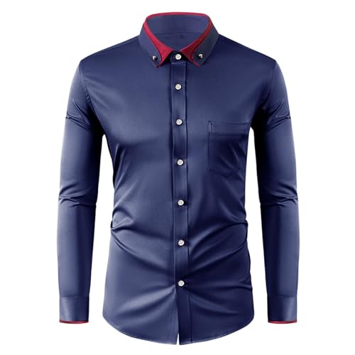 Chemise geometrique homme en coton de qualite superieure à col rabattu