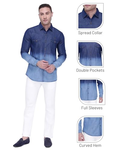 Image of Kuons Avenue Men's Solid Slim Fit Shirt