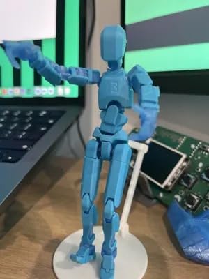 Beoals Robot Assemble,Lucky Robot 13 Action Figure, Creative 3D Printed Action Figure, Multi Jointed Action Figures Desktop Decorations for Kids Adult (Pack of-1) (Blue) 1