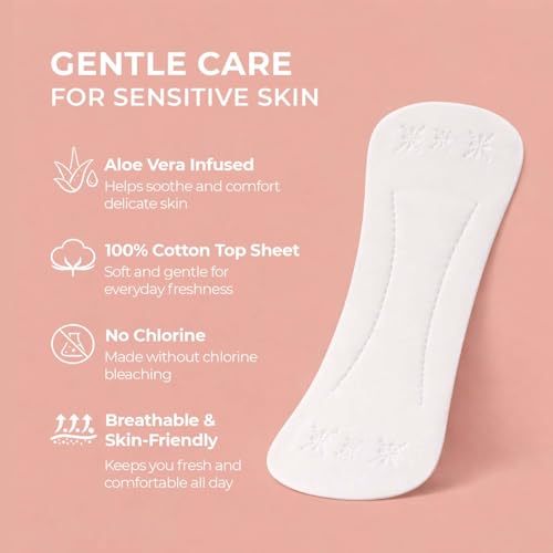 Image of Chumz Aloe Vera Panty Liners | 60 Count (Pack of 1) | 185mm Long | High Absorbency | Ultra Thin and Leak Proof | Curvy Design & Cottony-Soft Surface For Extra Comfort | Fresh All Day Long