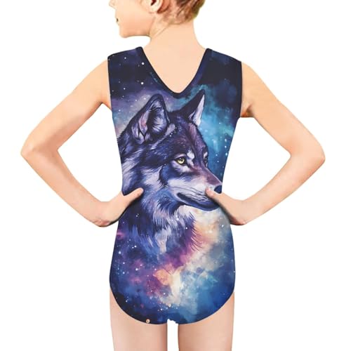 Image of INSTANTARTS Gymnastics Leotards Girl Dinosaur Dancewear Activewear Quick Dry