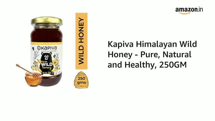 Kapiva Pure Wild Honey | Maximum Health and Nutrition | 100