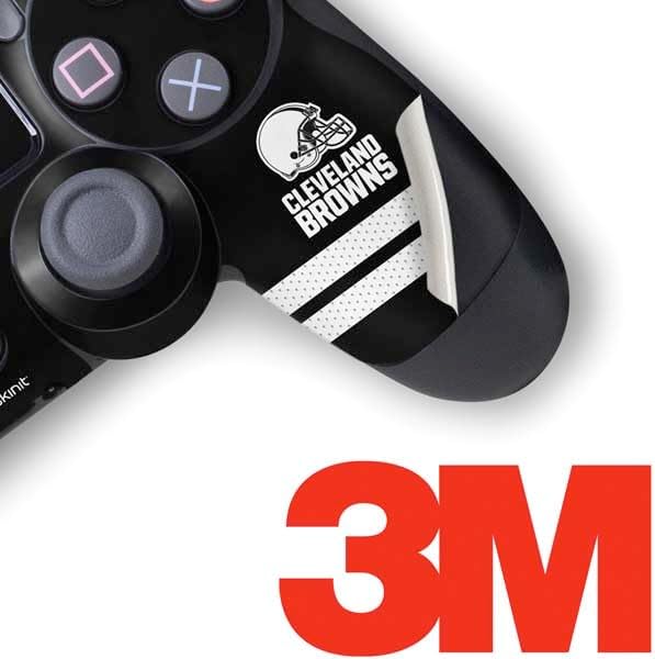 Vista 37 de Skinit Calcomanía para juegos compatible con PS4 Pro/Slim Controller, diseño de logotipo grande de Cleveland Browns con licencia oficial de la NFL