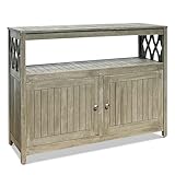 DTY Outdoor Living Longs Peak Eucalyptus Wood Sideboard Table, Outdoor Buffet Cabinet with Storage, Driftwood Gray Weather-Resistant Finish