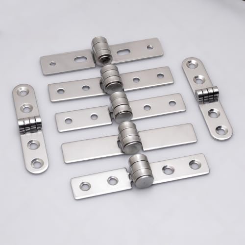 Charnières pliantes 270° en acier inoxydable 316 pour boîtes et portes de placard - Lot de 12 - 6