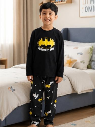 Image of Nap Chief Kids Official Cartoon Characters Full Sleeves Cotton Night Suit for Boys & Girls, Tshirt & Pyjama Set for Sleepwear