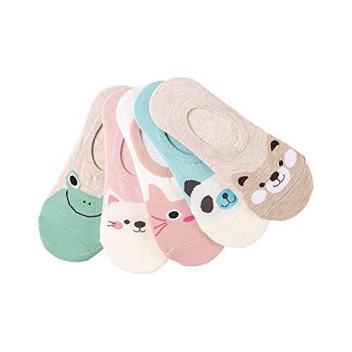 devil Premium Cotton Cat Printed Ankle Socks for Women and Men - Free Size, Solid Unisex Ankle Length Socks (Pack Of 5)-picture-1