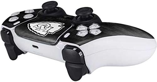 Skinit Decal Gaming Skin Compatible with PS5 Controller - Officially Licensed NFL Kansas City Chiefs Black & White Design