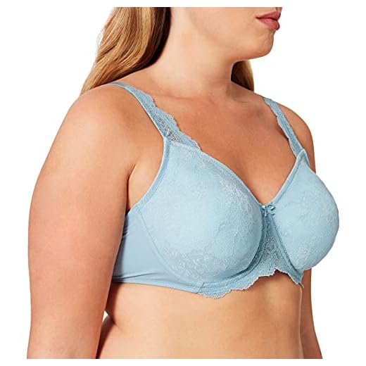 Iris & Lilly C29196-00 Übergröße Dessous/DD+, Blau (Costal Fjord), 70E 9 Triumph Damen Contouring Sensation W01 Minimizer-BH, Faded Denim, 70E