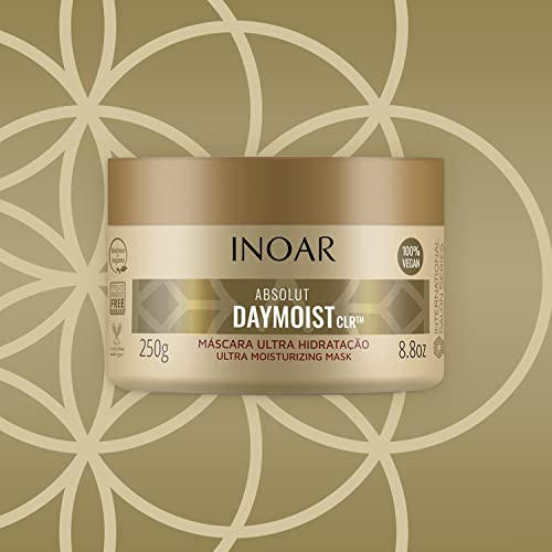Inoar – Absolut Daymoist Hair Mask, Restores Hair’s Elasticity And Improves Malleability, Ultra Moisturizing Hair Mask, Damaged Hair Mask, Vegan Hair Product, Cruelty Free Haircare For Men And Women (8.8 Oz.) #TOP3