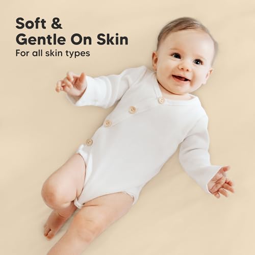 Image of 2-Pack Mini Crib Sheets Fitted, 38x26 Pack N Play Mattress Sheets (Khaki) | Organic Cotton Sheets for Pack and Play Mattress, Soft, Breathable Playard Bedding Sheet, Mini Toddler Bed Cover, Boys, Girls