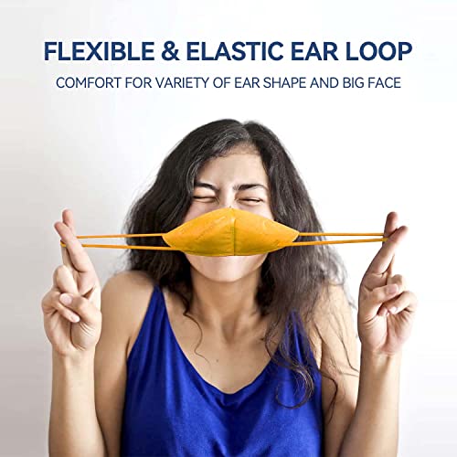 HUHETA KN95 Face Masks for Adults, Packs of 30 KN95 Mask with 5-Ply Mask Protection, Individually Wrapped Face Masks, Morandi Multi Color