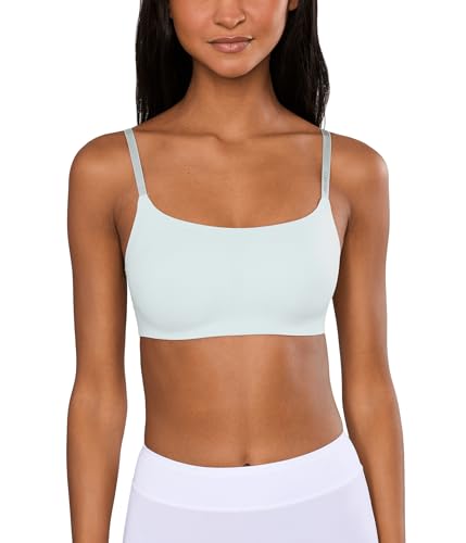 Image of Calvin Klein Women's Invisibles Comfort Seamless Adjustable Skinny Strap Bralette Bra