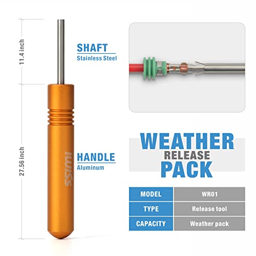 Icrimp Weather Pack Crimp Tool For Awg 24-14 Crimping Delphi Aptiv Weather Pack Terminals Or Metri-Pack Connectors- Crimp Terminals And Seal In One Cycle With Locator & Removal Extraction Tool #TOP2