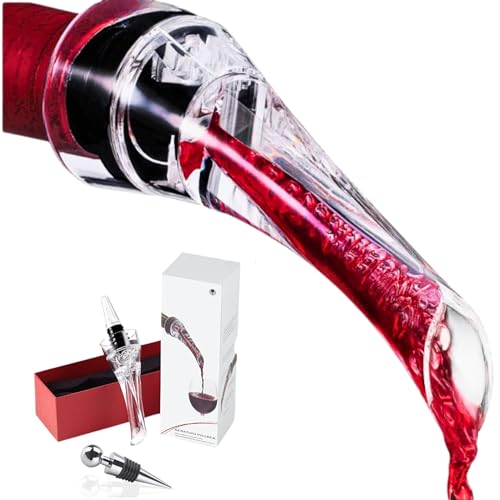 Set Decanter Vino Con Aeratore Istantaneo - Cavatappi, Versatore, Tappo Sottovuoto - Foto 8