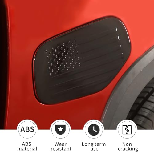 Linskip Gas Door Cover Compatible with Chevrolet Colorado 2014-2022, Fuel Tank Cap Cover for Chevy Colorado Exterior Accessories(black)