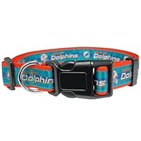 Pets First NFL Miami Dolphins Hundehalsband, lizenziert, extra groß, strapazierfähig, robust und langlebig, erhältlich in 31 Fußballmannschaften und 4 Größen