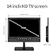 othoig 14inch Small Portable TV with Rechargeable Battery-Digital ATSC Tuner-Antenna-and USB/HDMI/AV Slot in,Car-12 Volt/AC- for Kitchens,RVs and Camping(NO with WiFi/Bluetooth/Satellite)