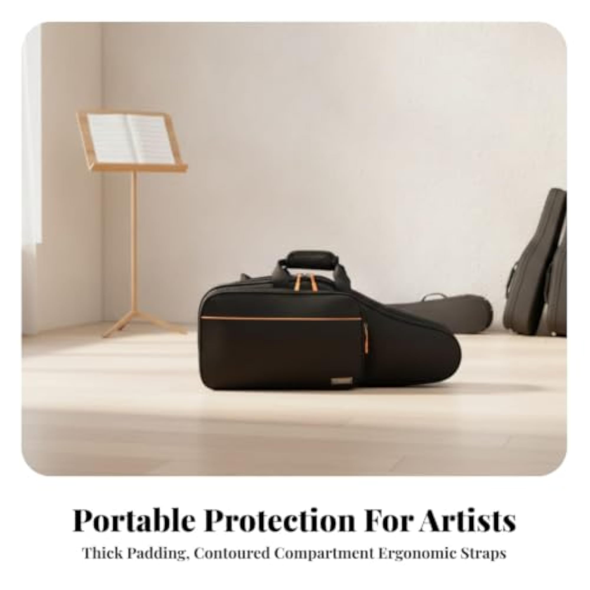 Reinforced Padded Saxophone Bag, Water-Resistant Design